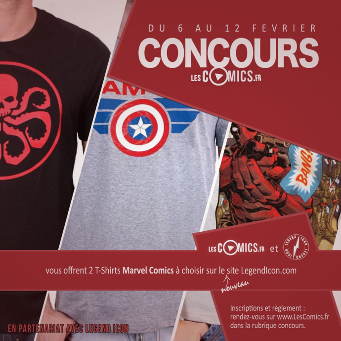 Legend Icon vous offre 2 t-shirt Marvel
