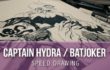 Speed Drawing - BatJoker Captain Hydra