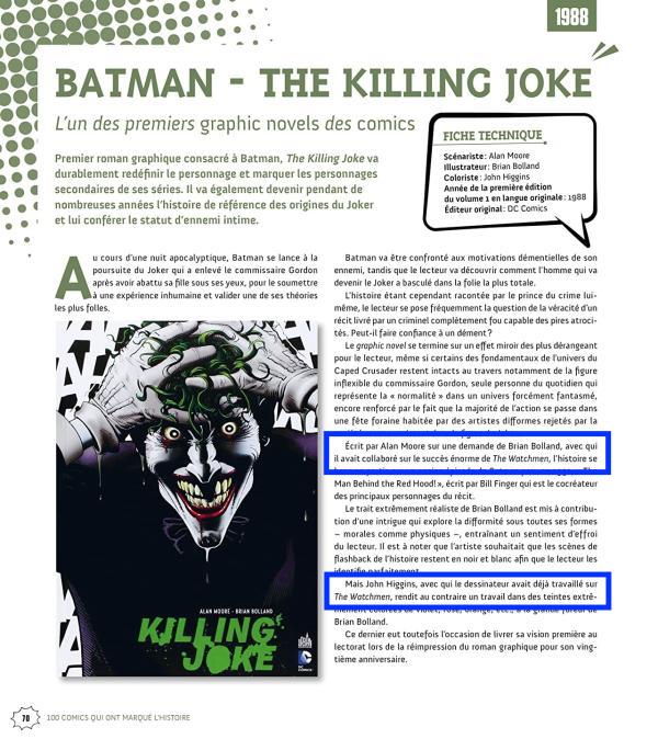 100 comics qui ont marqué l'histoire The Killing Joke