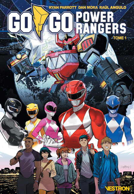 Couverture du premier tome de Go go Power Rangers chez Vestron