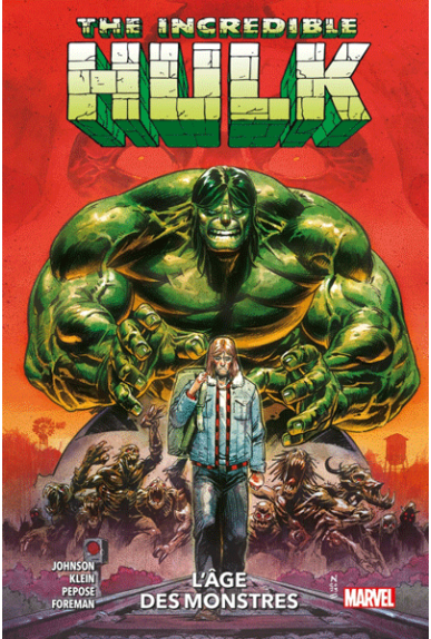 Couverture du tome 1 de The Incredible Hulk l'âge des monstres.