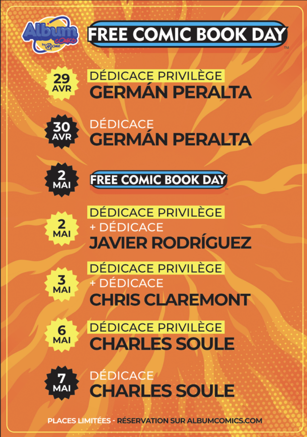 Programme Dédicaces FCBD 2026 Album Paris